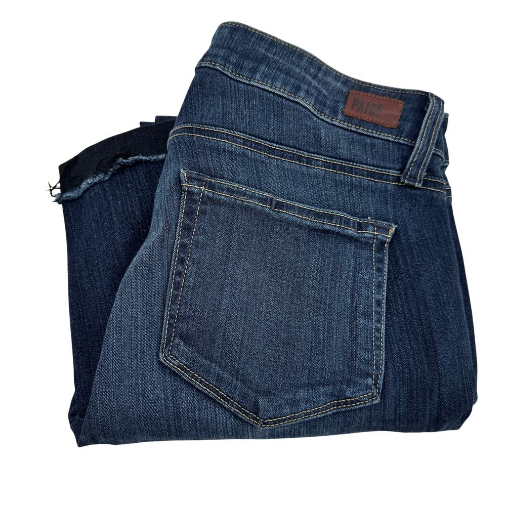 Paige Edgemont Jeans Womens 28 (29x25 ACTUAL)‎ Nottingham Blue Denim Moto Skinny